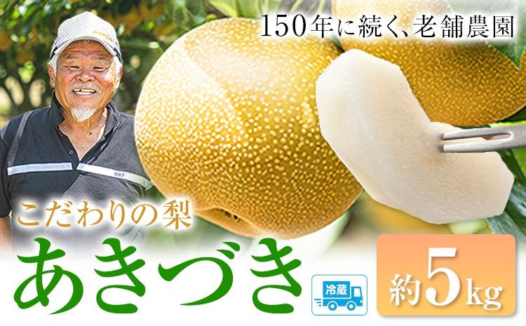 梨 あきづき 福岡農園 こだわりの梨 あきづき 約5kg [9月上旬-9月末頃出荷予定]熊本県 氷川町 ナシ 秋 旬 熊本 フルーツ お取り寄せ 無袋栽培 送料無料 旬の梨 フルーツ梨 あきづき 約5kg nashi あきづき 旬---hkw_cfkoka_ac9_25_10000_5kg---