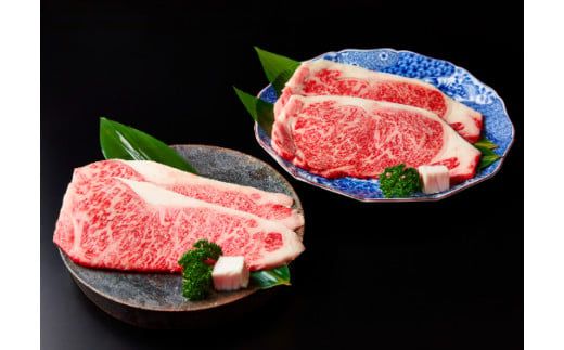 【定期便】定期便　A5雌特撰近江牛ステーキ食べ比べセット　全３回【FO59W】（国産牛　和牛　ブランド牛　ブランド和牛　黒毛和牛　牛肉　肉　高級　人気　おすすめ　神戸牛　松阪牛 に並ぶ 日本三大和牛 近江牛）