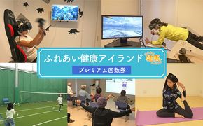 チケット ふれあい健康アイランド プレミアム 回数 利用券 健康維持 運動施設 VR 人工芝コート カラオケ ヨガ 遊び 運動 