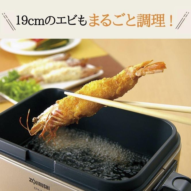 象印 電気フライヤー「 あげあげ 」 EFKA10-TJ メタリックカカオ 272183_AK169