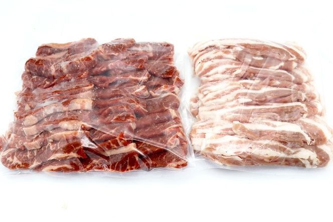 【肉職人厳選】至福の焼肉セットC 計約1kg 加美町産ブランド豚 おだしまポーク [関精肉畜産 宮城県 加美町 44581357] 牛カルビ 焼き肉 豚 カルビ | 44581357