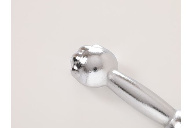 にゃんべる（猫の手＋ダンベル）　500gメッキ トレーニング 500グラム ダンベル 猫の手 筋トレ 猫グッズ プレゼント 猫の日　AM00193