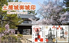 土浦城 御城印 3枚コンプリートセット ※離島への配送不可