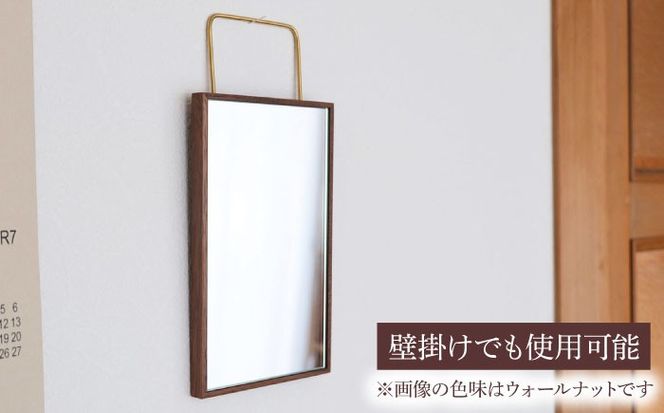 黄金比の卓上鏡 オーク 糸島市 / Hatukaクラフト 贈り物 鏡 ミラー インテリア オリジナル [ADD004]