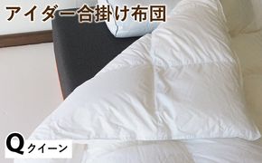 アイダー合掛け布団 クイーン アイスランド アイダーダック 98% 羽毛布団 ダウン 秋 冬 春 保温性 稀少 寝具 最高級 Qサイズ
