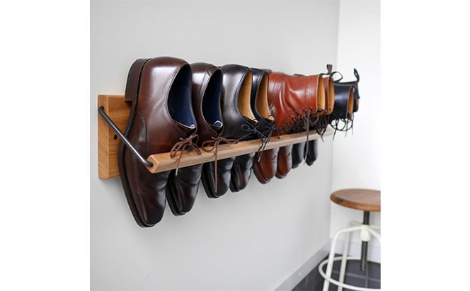 Sneaker wall スニーカーウォール  SW-900TM タモ（おおよそ4足収納 タモ無垢材 壁掛け 木製 シューズラック スリッパラック）【配達不可：沖縄・離島】 雑貨 日用品 家具 