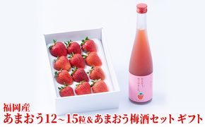 いちご あまおう ギフト＆あまおう梅酒 あまおうはじめました。 500ml×1本セット 配送不可 離島 お酒 アルコール 苺 フルーツ 飲み会 甘いお酒 宅飲み 果物 詰め合わせ 