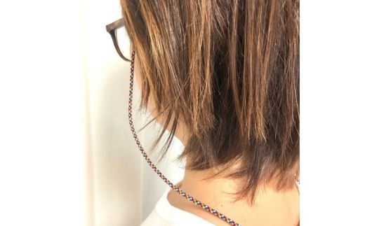 組紐正絹シルクメガネ紐２【hrkz0010-2】