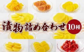 ＜漬物詰め合わせ 10種セット＞翌月末迄に順次出荷【 漬け物 詰め合わせ 食べ比べ セット 加工品 国産 沢庵 たくあん 大根 しそ味 ごはん ご飯のお供 お茶漬け 付け合わせ 】【b0917_kn】
