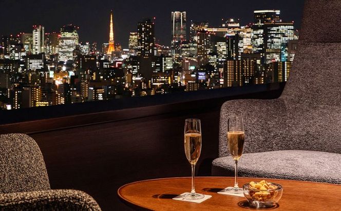 スカイツリー（R）ビューレストラン 簾【ディナーペア券】炭火窯焼フレンチ「魅惑の簾 炭火窯焼コース」＋シャンパン1杯 SKYTREE お食事券 展望 スカイツリー  東京都 墨田区 チケット 観光 デート 
