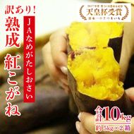 【訳あり】行方かんしょ「紅こがね」さつまいも約10kg（洗い・不揃い・C品）｜さつまいも 芋 わけあり 訳あり 焼芋 やきいも 紅こがね 茨城県 行方市 人気 送料無料(AE-109)