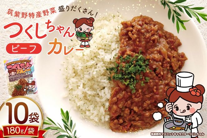 カレー レトルト つくしちゃんカレー 10袋 [エニクック 福岡県 筑紫野市 21761458] カレーライス ビーフカレー 常温保存