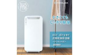 〈2026年10月以降から寄附金額改定〉衣類乾燥除湿機 air dryer DDS03《 衣類乾燥機 除湿機 家電 衣類 消臭 防カビ 除菌 軽量・コンパクト 部屋干し 室内干し ふるさと納税 送料無料 梅雨対策 》【2407N09604】