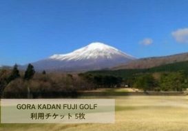 105L1GORA KADAN FUJI GOLF利用チケット ５枚