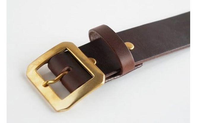 E STREET LEATHER ホーウィン・クロムエクセル 4cm幅 レザーベルト ブラウン 【star007-01】