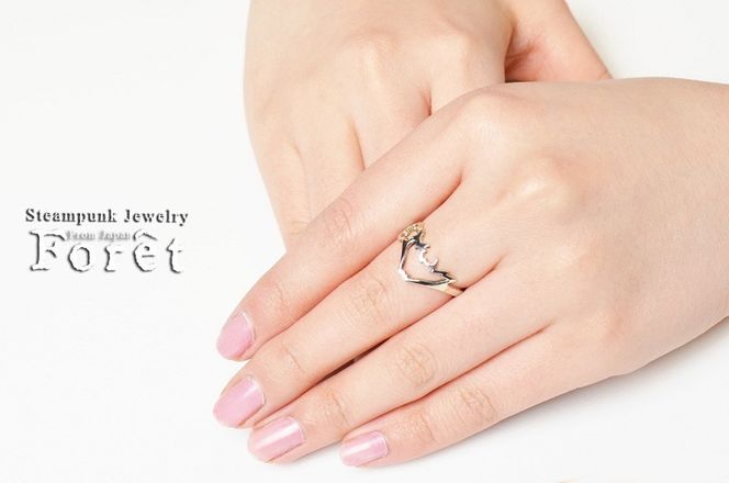 【ハンドメイドアクセサリー】富士山桜リング リング 指輪 シルバー アクセサリー ハンドメイド 山梨 富士吉田
