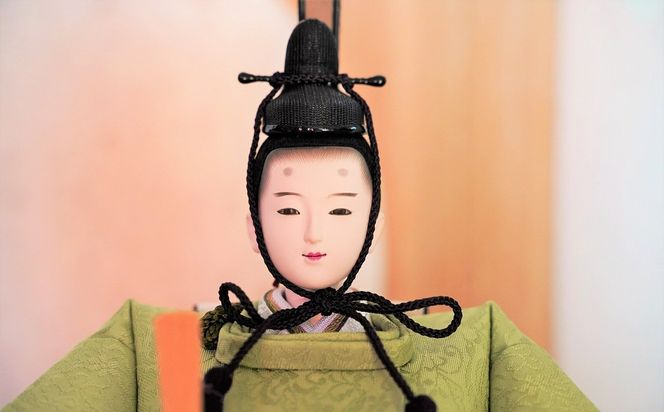 【飾り台セット“かすみ"】人形作り40年 “平安天鳳”作 丹後ちりめん 人参草木染め 手作り ひな祭り 木製 今どき かわいい おしゃれ モダン H067-161