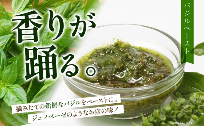 北海道 野菜 瓶詰め 2種 セット〈大〉バジル ペースト 100g セミドライ トマト オイル漬け 95g 各1個 計2個  2026年8月上旬から発送 ハーブ オリーブオイル 乾燥野菜 国産 パスタ ピザ バケット 保存食 ギフト 瓶 