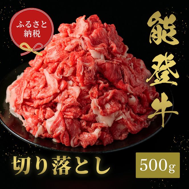 肉【和牛セレブ】能登牛 切り落とし 500g 黒毛和牛 霜降り ギフト 石川県 能美市 172111_DB043