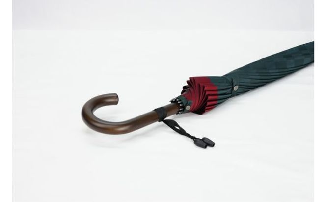 傘 東京手仕事プロジェクト東京都知事賞受賞 長傘 ブロック柄 軽量 16本骨 モンブラン 雨傘 メンズ 紳士 男性 木製ハンドル 木製 持ち手 uv カット uvカット 骨の多い 骨 雨具 ファッション ギフト プレゼント 贈答 贈答品 贈り物 お祝い 東京