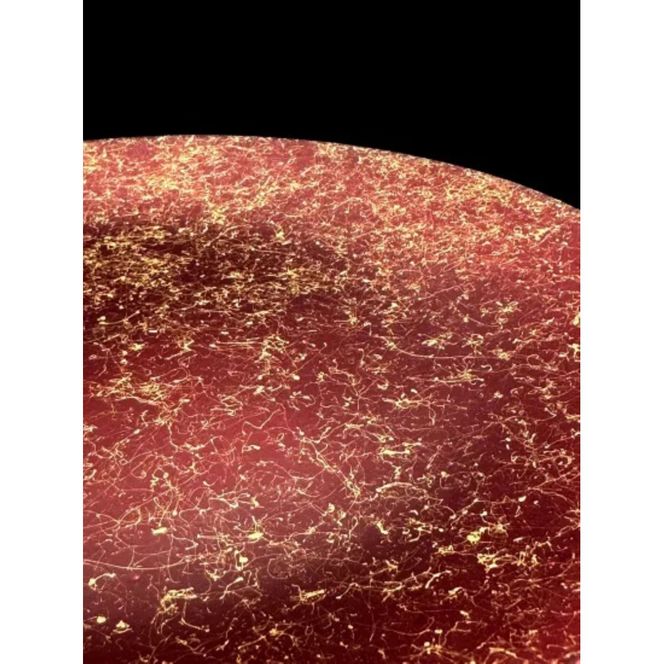 フラットプレート（D）乱糸（マット仕上げ）赤溜［NF107］ 303446_CU90049VC02