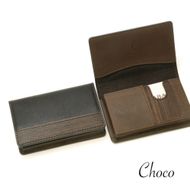 【こだわりの革アイテム】名刺ケース（チョコ）1087018   革製品 レザー 名刺入れ