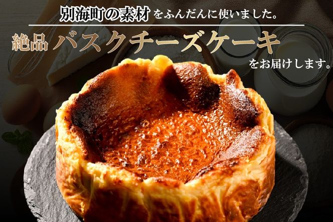 北海道チーズの濃厚バスクチーズケーキ 500g×1個【CM0000007】