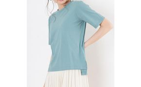 レディースカットソー 半袖 グリーン M 312011_CS002VC02