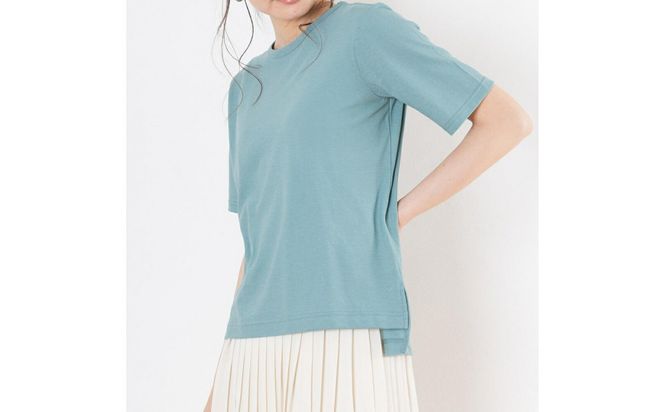 レディースカットソー 半袖 グリーン M 312011_CS002VC02