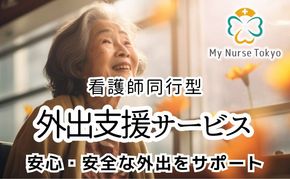 看護師同行 外出支援サービス 2時間コース 介護旅行 医療従事者 看護師 チケット 