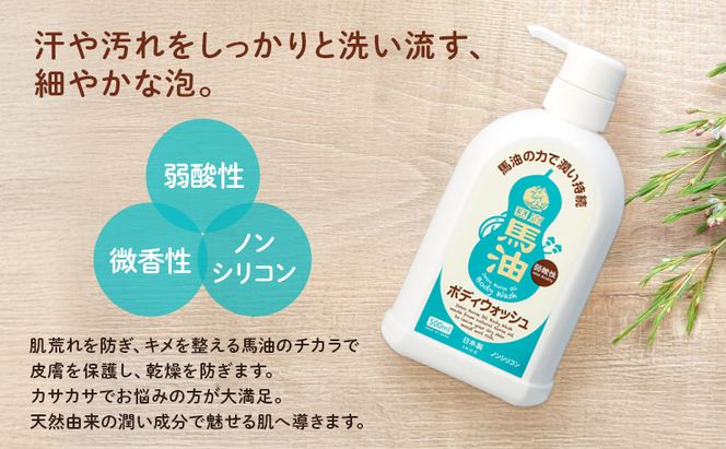 一光 馬油 ボディウォッシュ 2本セット スキンケア 美容 コスメ 送料無料 液体せっけん 石鹸 馬油ボディウォッシュ 