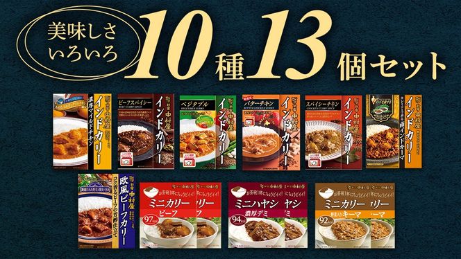 【 定期便 全6回 隔月 お届け 】 新宿 中村屋 レトルト カリー 食べ比べ セット 10種 13個入 人気 詰合せ 洋食 時短 カレー インドカレー ビーフ キーマ チキン バター チキン ハヤシ ベジタブル 野菜 長期保存 災害用 保存食 レンチン レンジ 