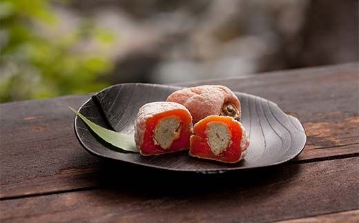 ＜老舗 くり屋南陽軒＞ 敬老の日 ギフト プレゼント「栗きんとん」 5個入と栗きんとん入り干し柿 「栗柿」 5個入セット 1箱 F4N-2367