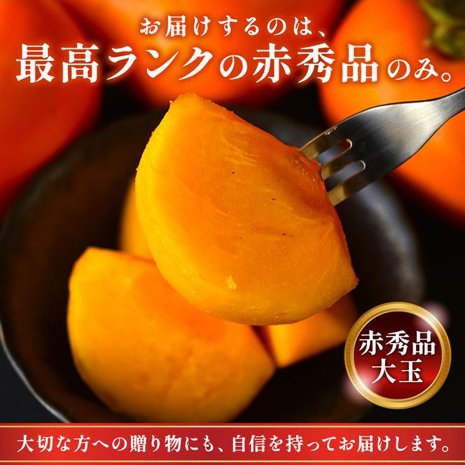 先行受付!　柿　種無し　赤秀品　大玉　5～6個　約2kg