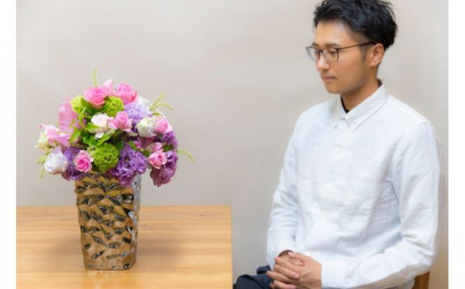 アレンジメント Mサイズ_ピンク系 142069_BN016VC02