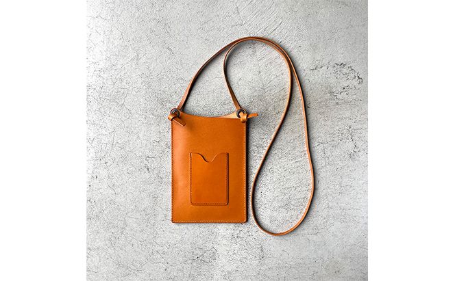 本革 スマホショルダー 栃木レザー ファッション小物 革小物 レザー小物 ショルダーバッグ シンプル ショルダーポーチ 牛革 カードポケット付き 