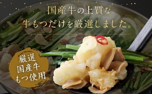 博多もつ鍋 2~3人前×4セット（醤油仕立て×2セット／味噌仕立て×2セット）【伊豆丸商店】_HA0224
