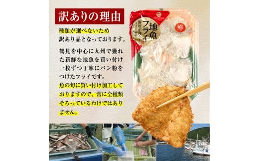 【試食用とり天2枚付】＜訳あり＞地魚フライセット詰合せ (計8P・3種類以上) おかず おつまみ 惣菜 お惣菜 お弁当 詰め合わせ アジフライ さば 鯖 あじ 鯵 ぶり 鰤 冷凍 時短 小分け 魚 魚フライ ふるさと納税 【DH191-G】【ネクサ】