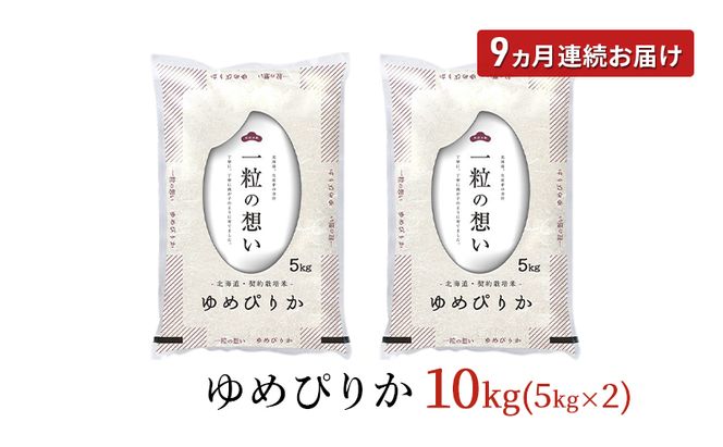 令和8年産 北海道 赤平産 ゆめぴりか 10kg 【先行予約】 9ヵ月連続お届け 白米 精米 米 北海道 ごはん ご飯 ライス おにぎり 定期便 定期 お楽しみ 9回