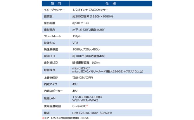 電球型ネットワークカメラ 『テラスアイ』 
