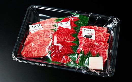 【1週間以内発送】A5等級未経産雌牛　特選近江牛おすすめ部位　焼肉3種盛り　600ｇ【FO30W】