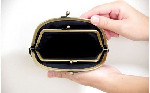 親子がま口財布 （黒） ファッション 雑貨 がま口 財布 小物入れ