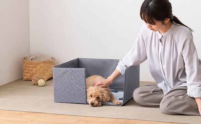 ペット 犬 猫 サークル トイレ ペットトイレサークル PTC-N4824 グレー アイリスオーヤマ コンパクト収納 折りたたみ トイレトレーニング 飛び散らない 介護 