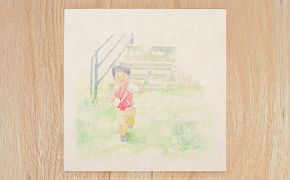 センテンヤアートパネル　『えものがたり』−花どうぞ− 絵画 和紙 印刷 木製パネル シンプル 洋風 和風 