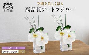 エミリオロバ　仏花セットC　ファレノプシスXS 2個セット