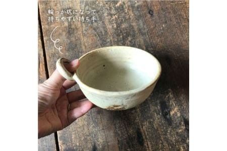 【 アイボリー シリーズ 】 とんすい ペア 糸島市 / うつわと手仕事の店 研　器 陶器 食器 クラフト 手作り [ARD009]