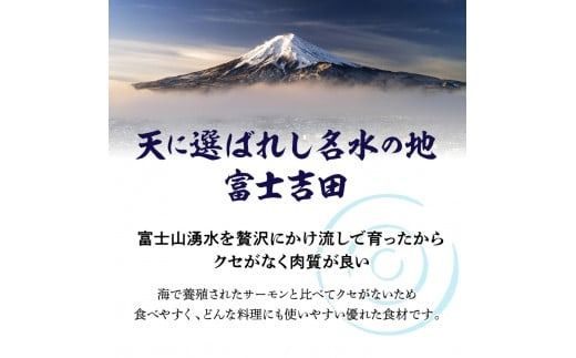 【鮮魚直送】キングサーモン×ニジマス「富士の介」刺身用 スライス