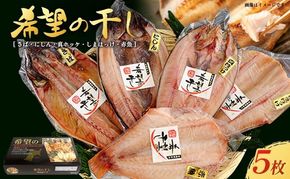厳選 干物 セット 希望の干し A セット 5枚