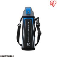 水筒 キッズ 1L 直飲み 真空断熱ダイレクトボトル DBR-1000 ブラック アイリスオーヤマ 1リットル 子供 マグボトル おしゃれ 軽量 保冷 運動会 部活 スポーツ
