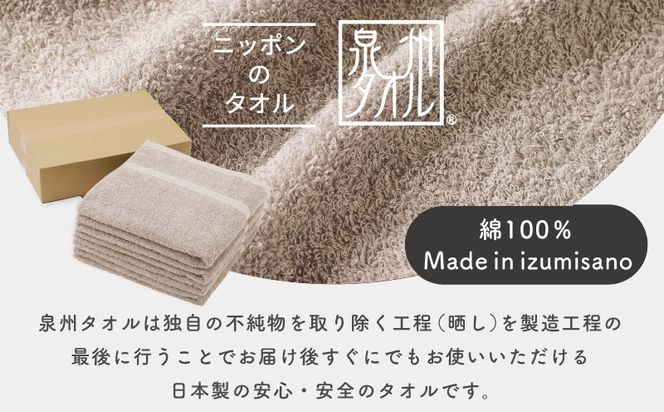 G5555 濃色カラー バスタオル 2枚（サンドベージュ）【泉州タオル 国産 吸水 普段使い シンプル 日用品 家族 ファミリー】